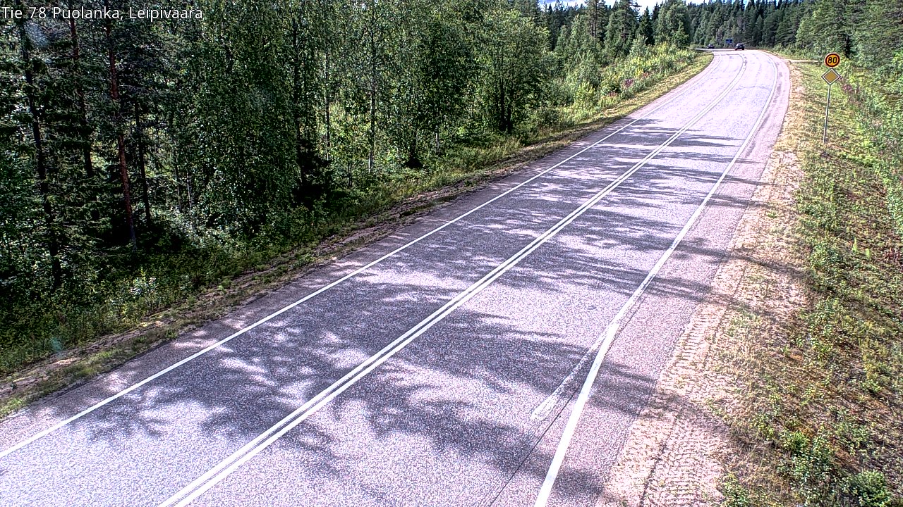 Weather Camera Image Road 78 Puolanka, Leipivaara, Puolanka, Kainuu