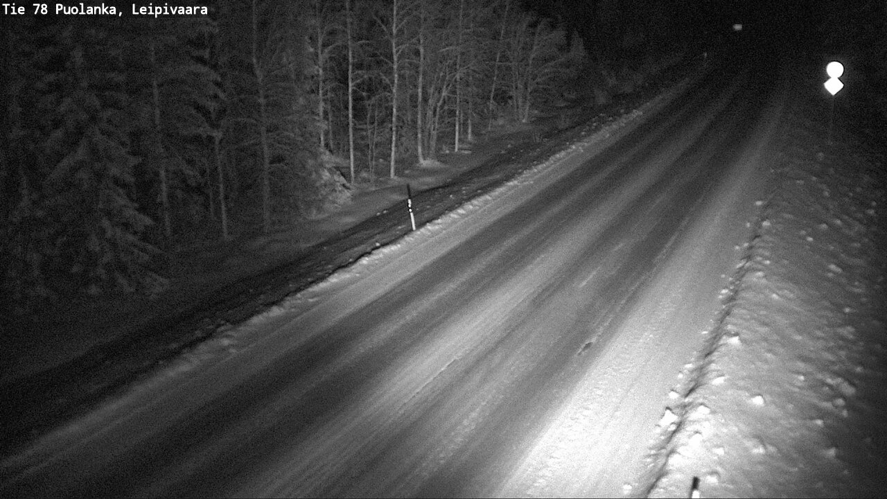 Weather Camera Image Road 78 Puolanka, Leipivaara, Puolanka, Kainuu