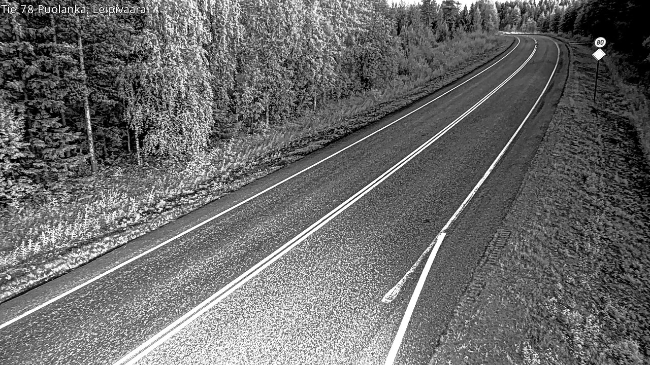 Weather Camera Image Road 78 Puolanka, Leipivaara, Puolanka, Kainuu