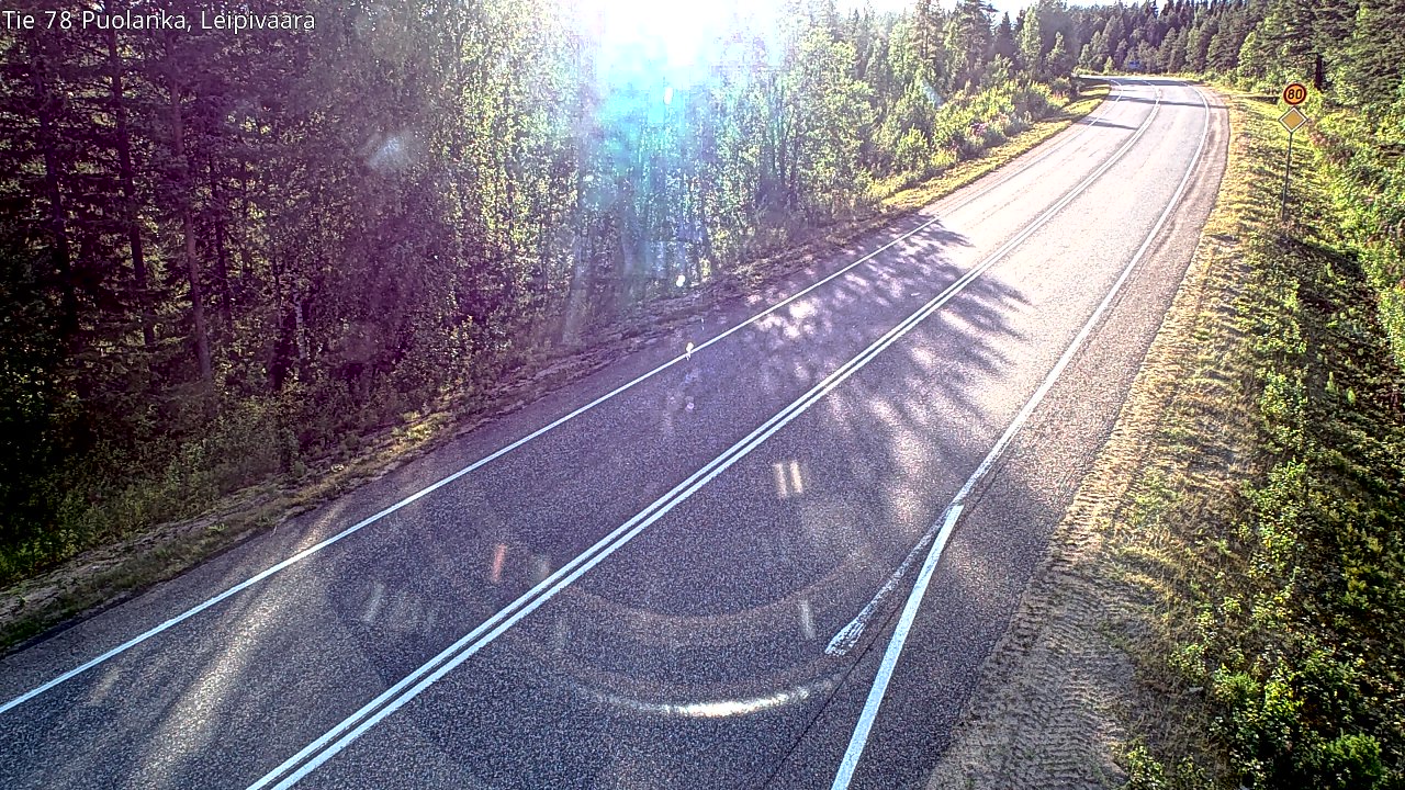 Weather Camera Image Road 78 Puolanka, Leipivaara, Puolanka, Kainuu