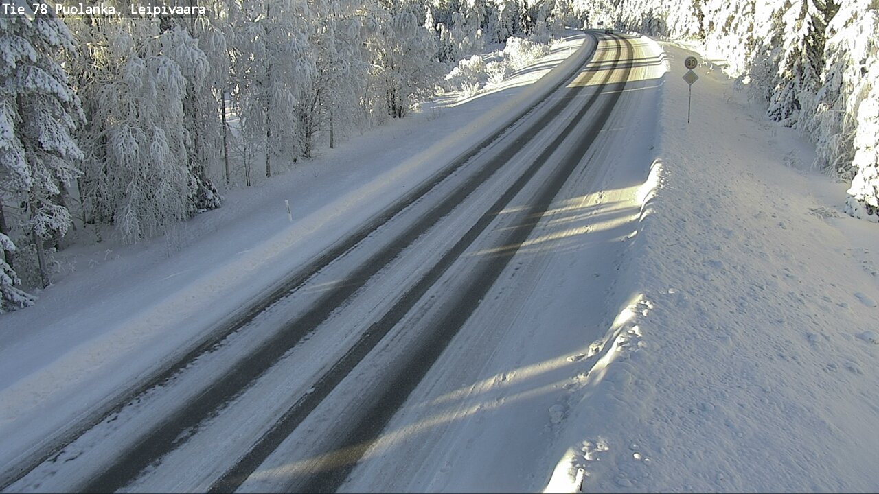Weather Camera Image Väg 78 Puolango, Leipivaara, Puolanka, Kainuu