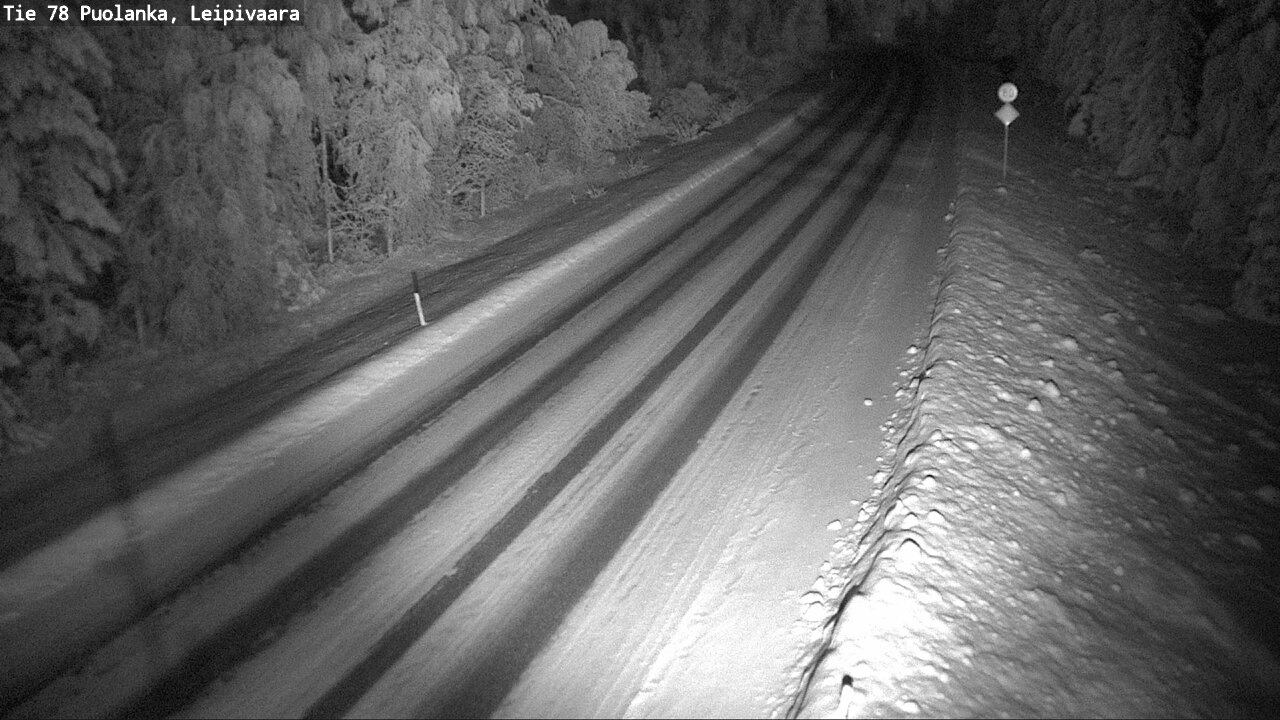Weather Camera Image Väg 78 Puolango, Leipivaara, Puolanka, Kainuu
