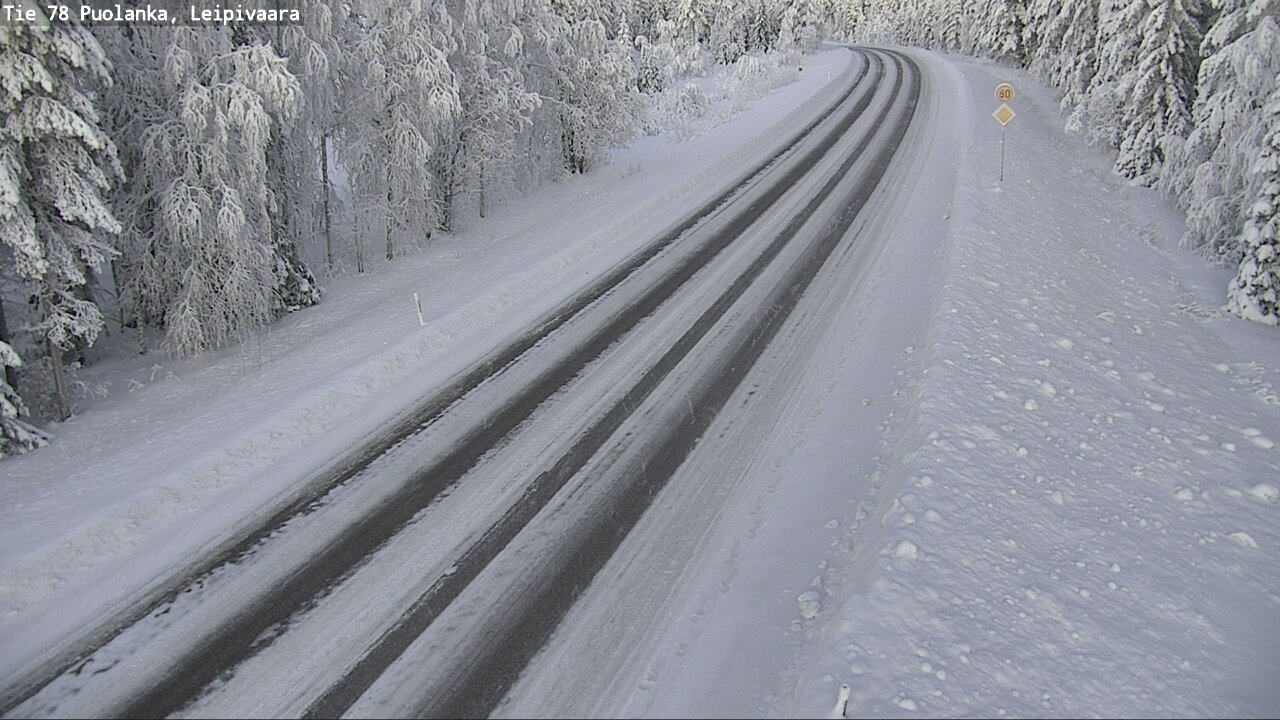Weather Camera Image Väg 78 Puolango, Leipivaara, Puolanka, Kainuu