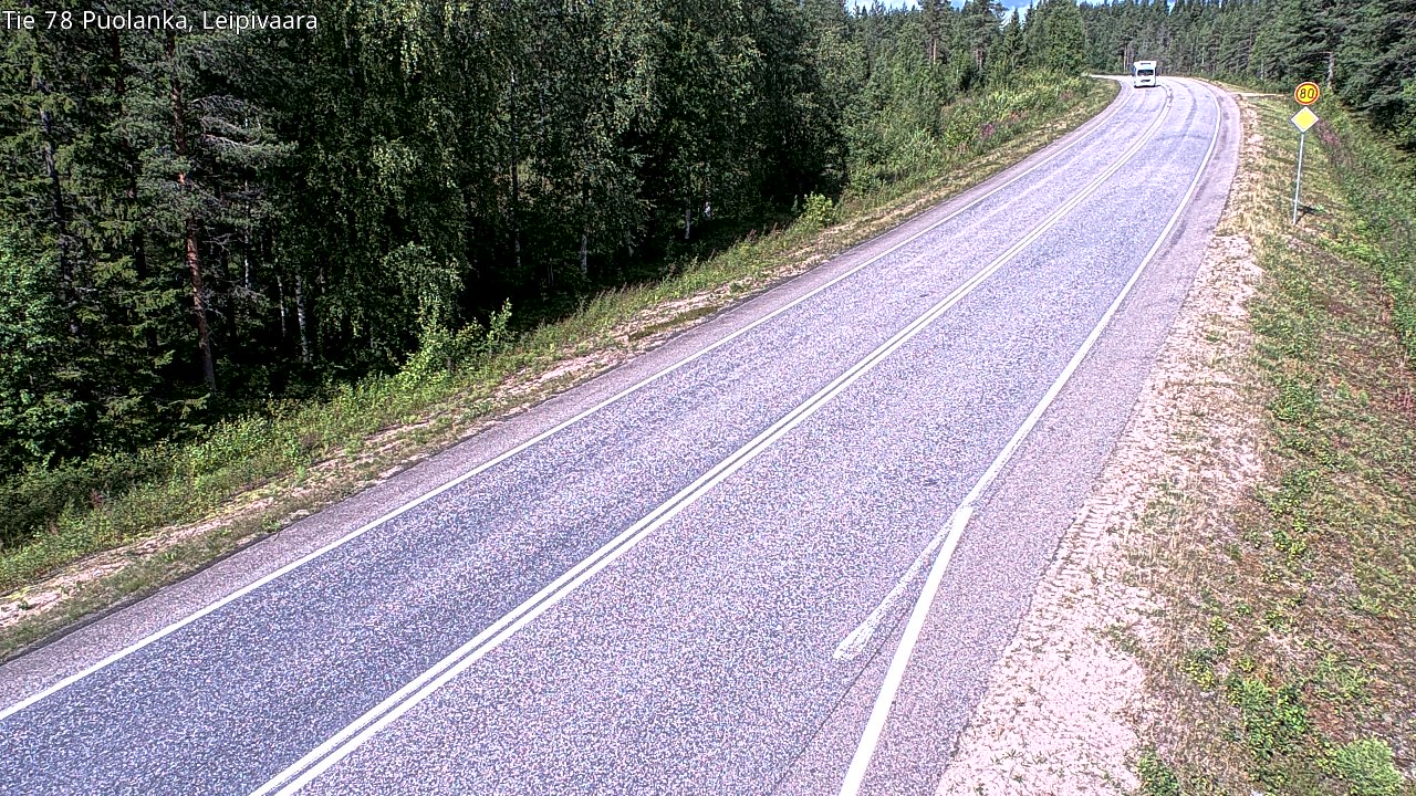 Kelikamerat Kuva Tie 78 Puolanka, Leipivaara, Puolanka, Kainuu
