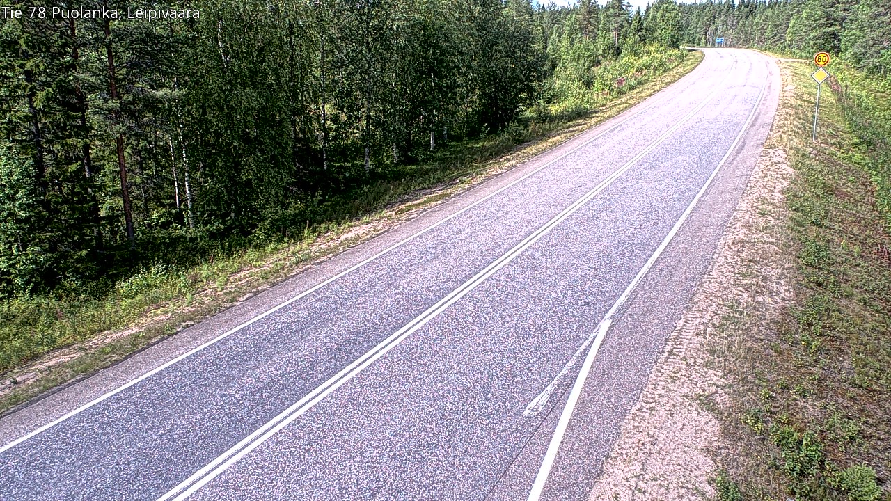 Kelikamerat Kuva Tie 78 Puolanka, Leipivaara, Puolanka, Kainuu