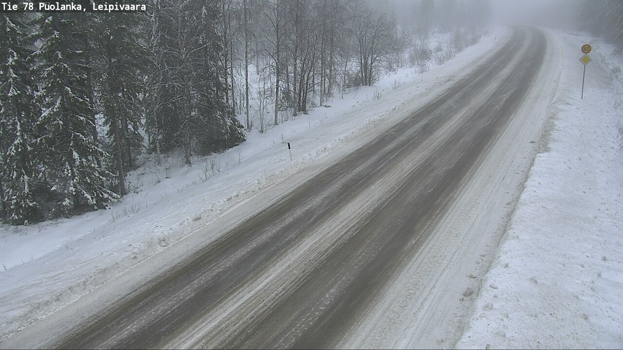 Weather Camera Image Road 78 Puolanka, Leipivaara, Puolanka, Kainuu