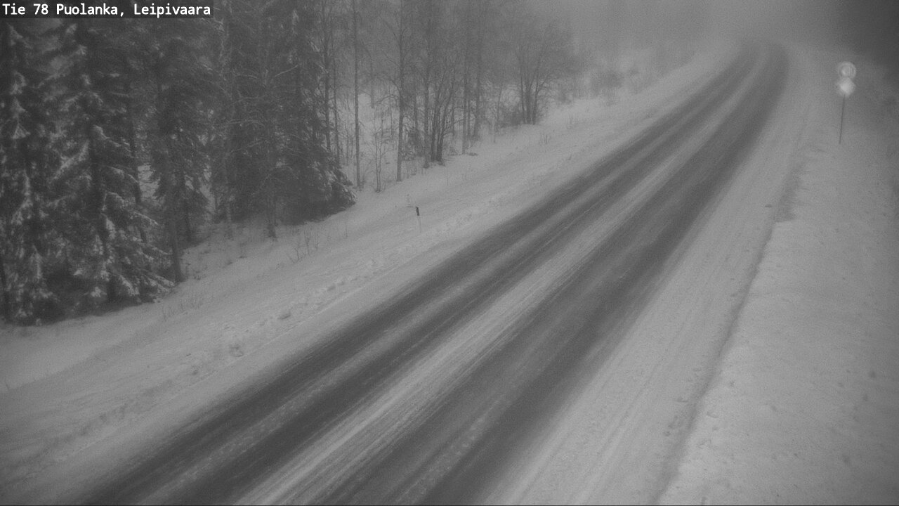 Weather Camera Image Road 78 Puolanka, Leipivaara, Puolanka, Kainuu