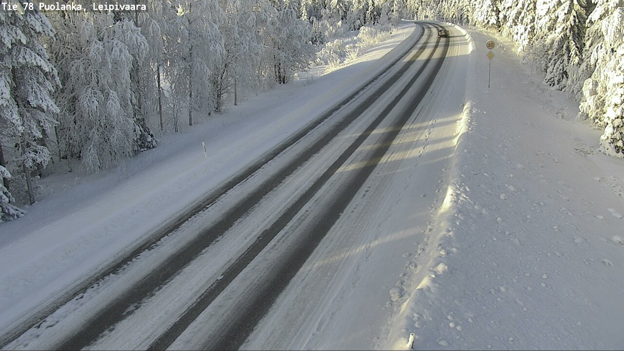 Weather Camera Image Väg 78 Puolango, Leipivaara, Puolanka, Kainuu