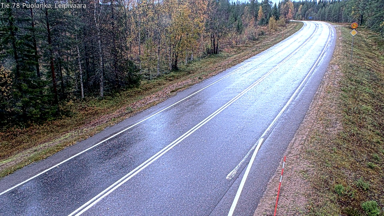 Weather Camera Image Road 78 Puolanka, Leipivaara, Puolanka, Kainuu