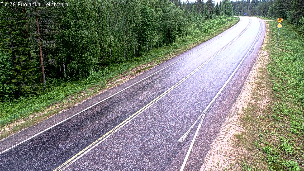 Kelikamerat Kuva Tie 78 Puolanka, Leipivaara, Puolanka, Kainuu