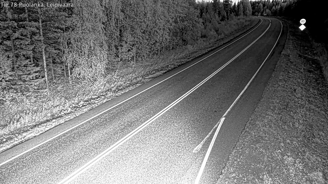 Weather Camera Image Road 78 Puolanka, Leipivaara, Puolanka, Kainuu