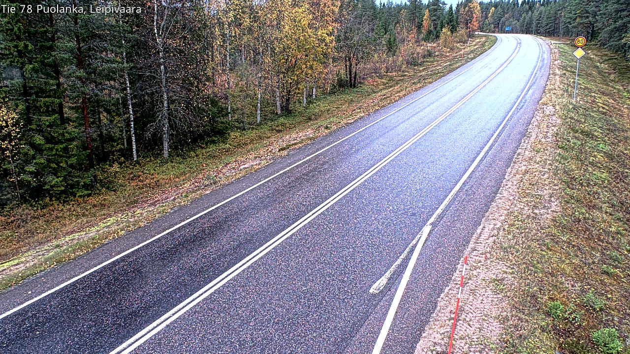 Weather Camera Image Road 78 Puolanka, Leipivaara, Puolanka, Kainuu