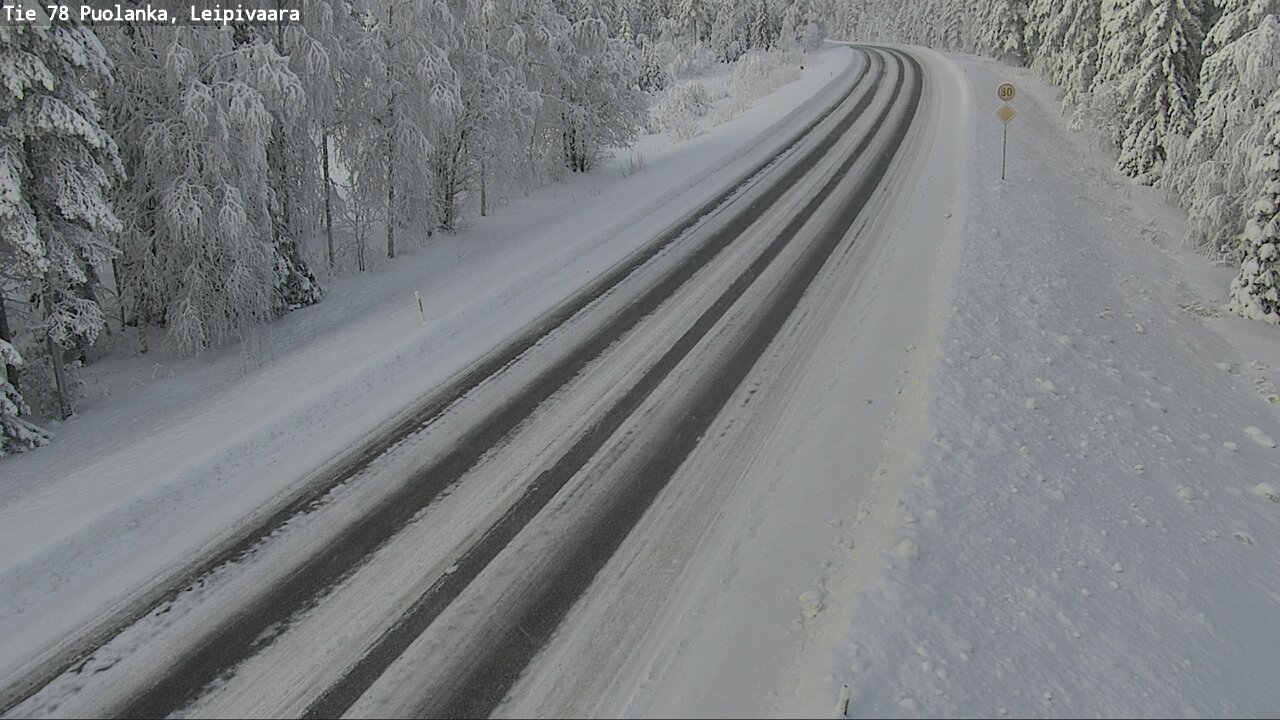 Weather Camera Image Väg 78 Puolango, Leipivaara, Puolanka, Kainuu