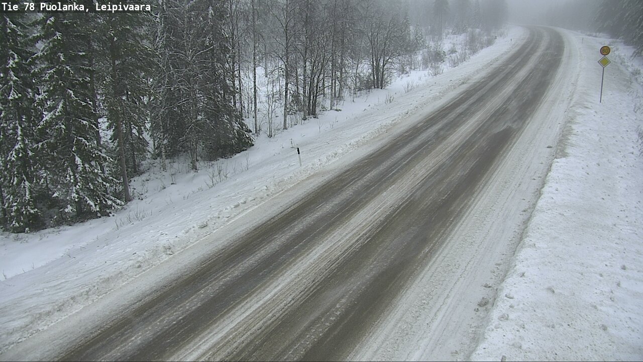 Weather Camera Image Road 78 Puolanka, Leipivaara, Puolanka, Kainuu