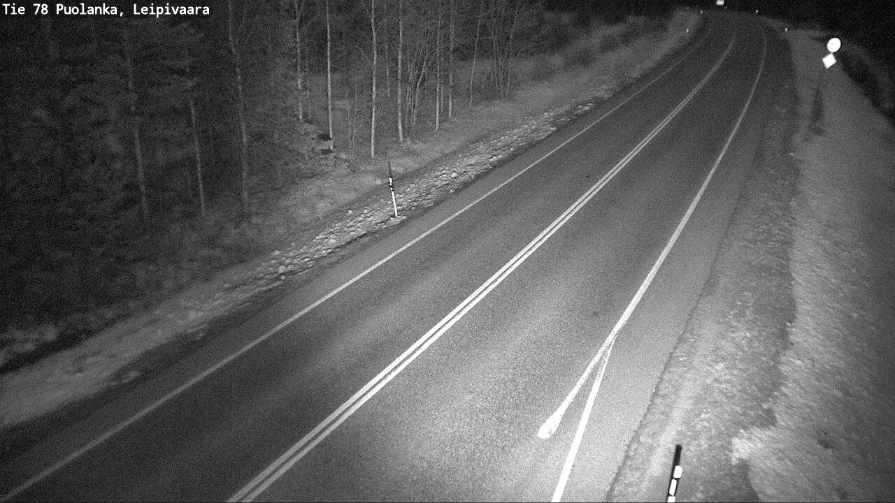 Weather Camera Image Väg 78 Puolango, Leipivaara, Puolanka, Kainuu