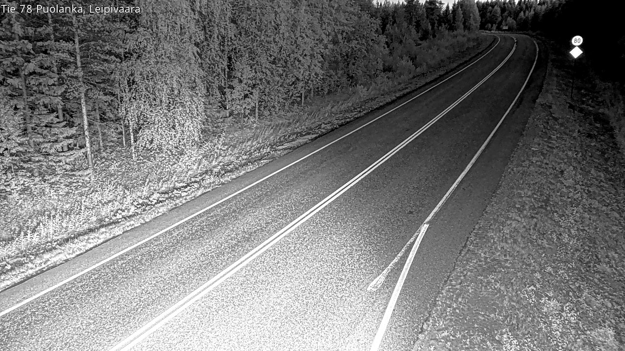Weather Camera Image Road 78 Puolanka, Leipivaara, Puolanka, Kainuu