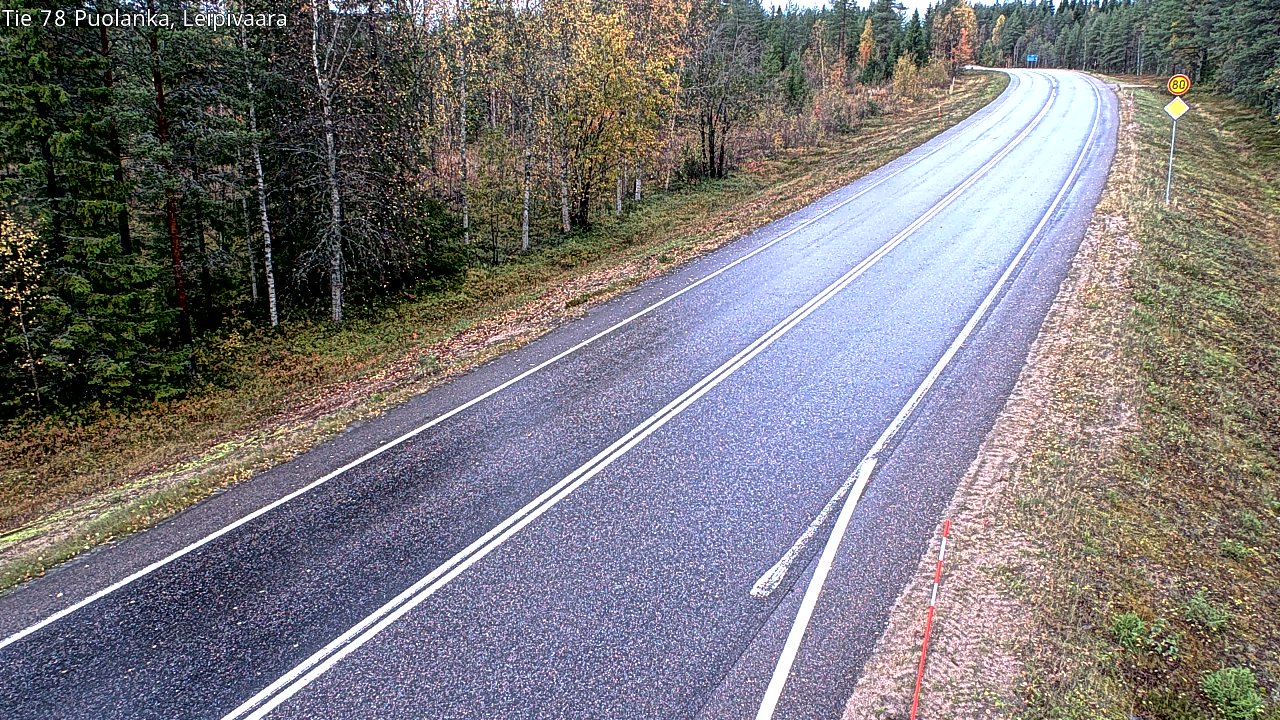 Weather Camera Image Road 78 Puolanka, Leipivaara, Puolanka, Kainuu