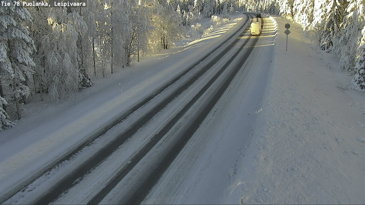 Weather Camera Image Väg 78 Puolango, Leipivaara, Puolanka, Kainuu