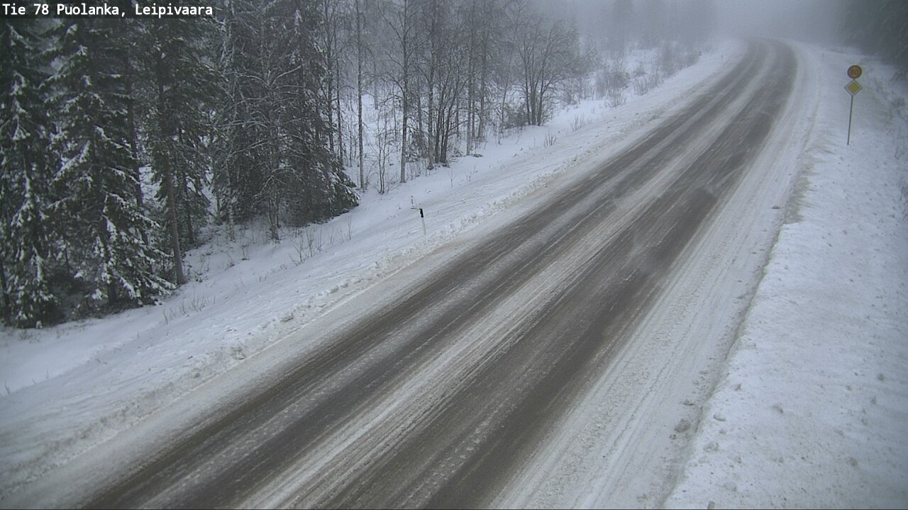Weather Camera Image Road 78 Puolanka, Leipivaara, Puolanka, Kainuu
