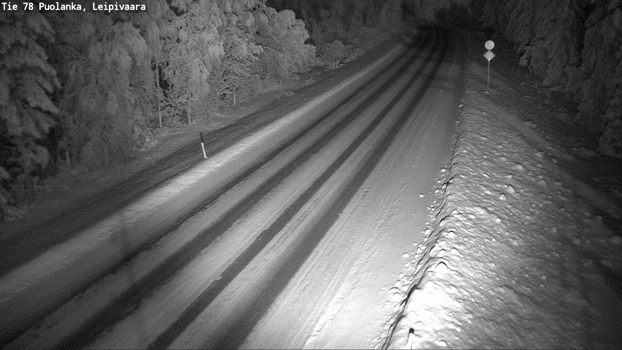 Weather Camera Image Väg 78 Puolango, Leipivaara, Puolanka, Kainuu