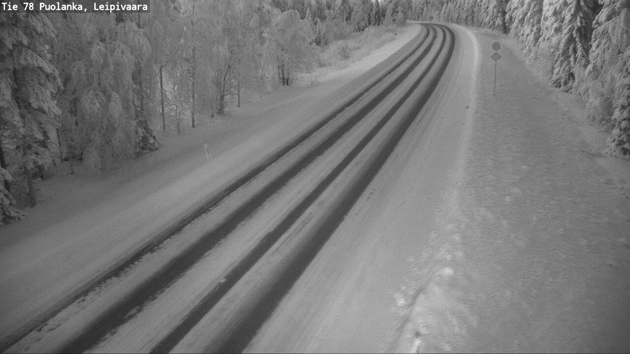 Weather Camera Image Väg 78 Puolango, Leipivaara, Puolanka, Kainuu