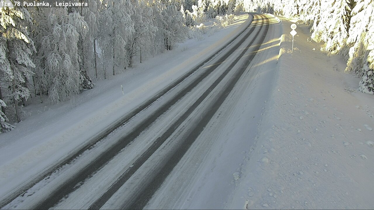 Weather Camera Image Väg 78 Puolango, Leipivaara, Puolanka, Kainuu
