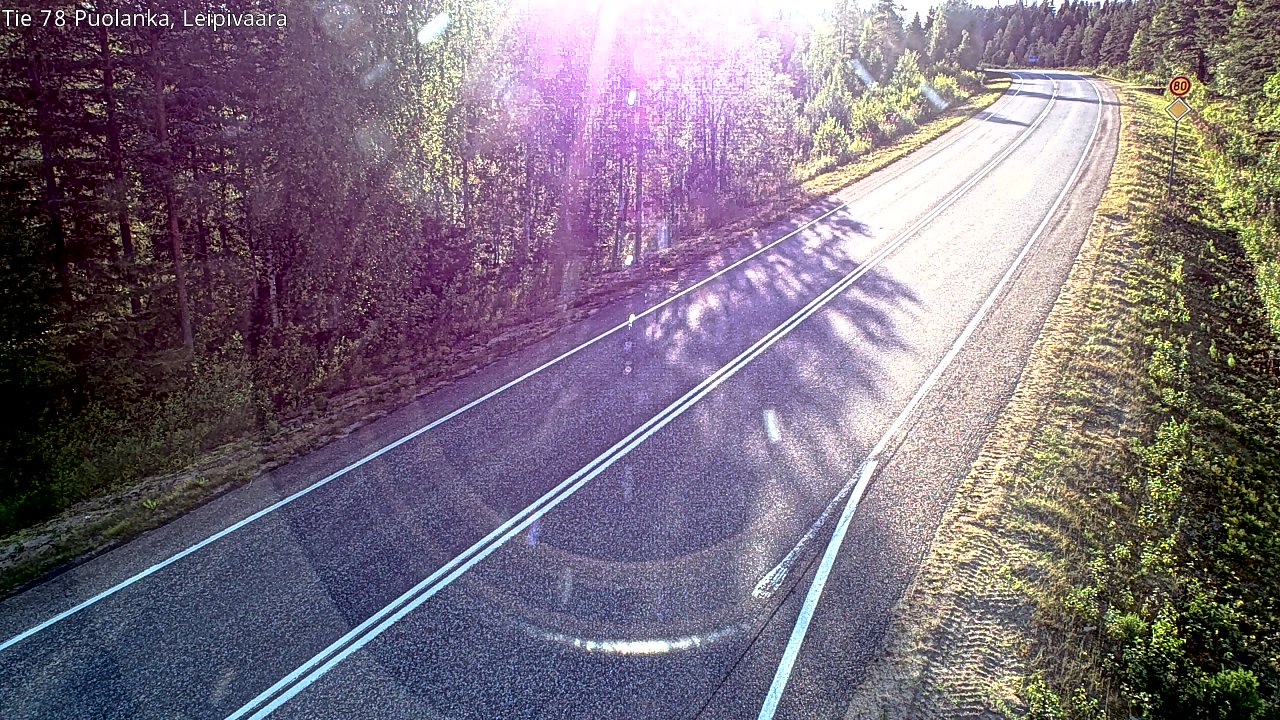 Weather Camera Image Road 78 Puolanka, Leipivaara, Puolanka, Kainuu