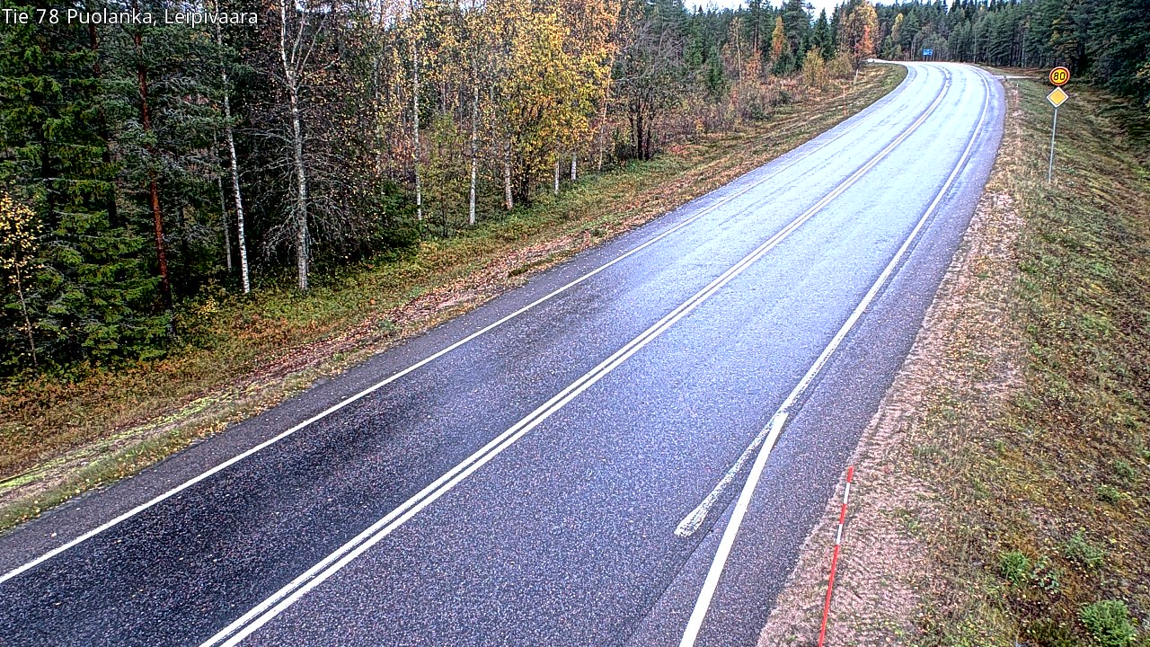 Weather Camera Image Road 78 Puolanka, Leipivaara, Puolanka, Kainuu