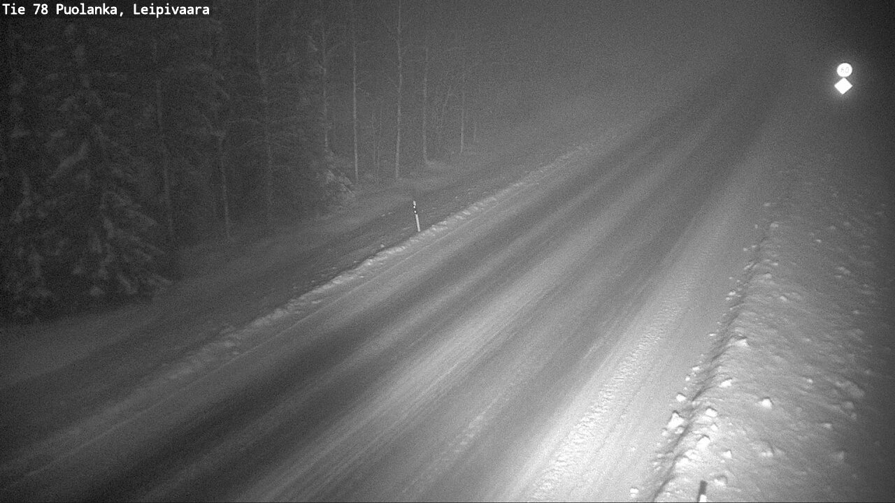 Weather Camera Image Road 78 Puolanka, Leipivaara, Puolanka, Kainuu