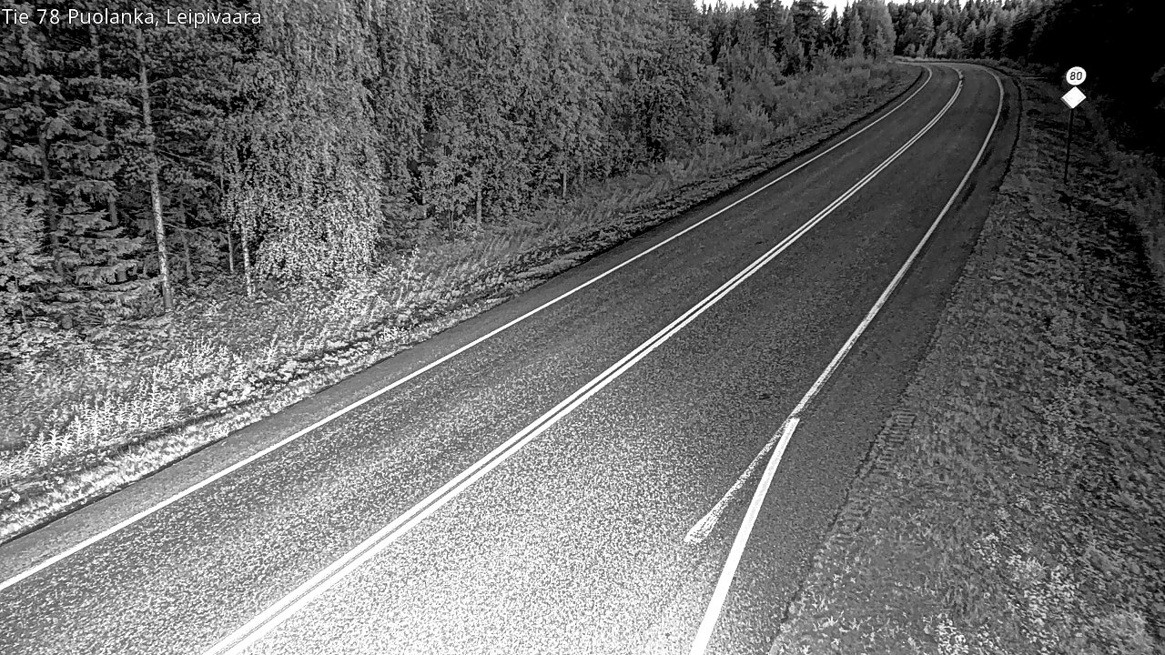 Weather Camera Image Road 78 Puolanka, Leipivaara, Puolanka, Kainuu