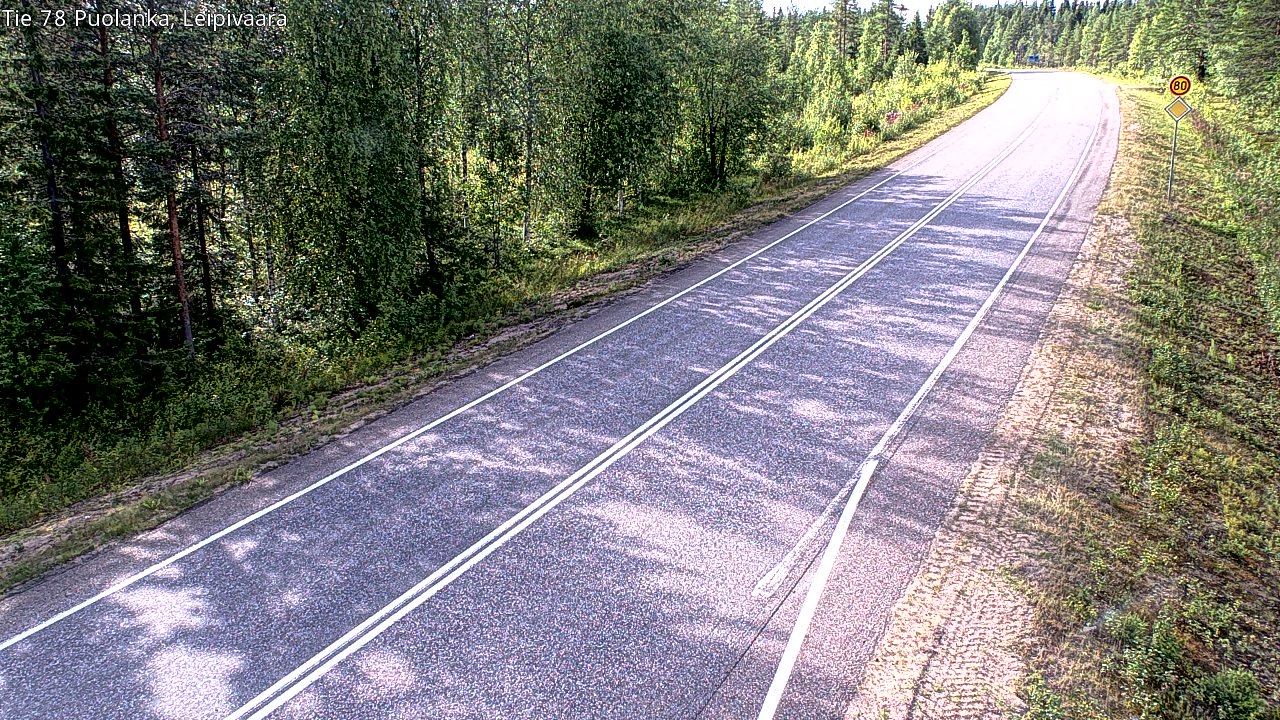 Weather Camera Image Road 78 Puolanka, Leipivaara, Puolanka, Kainuu