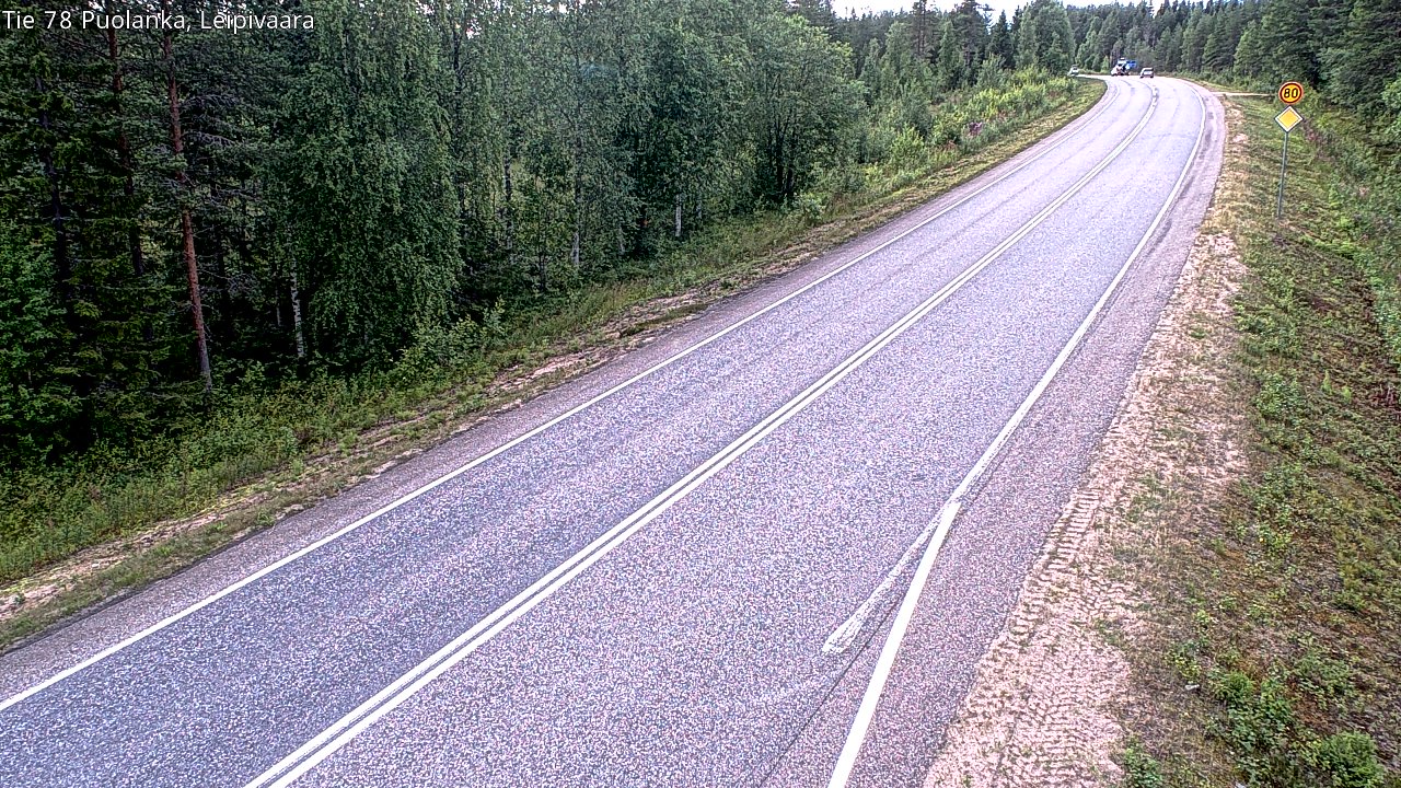 Weather Camera Image Road 78 Puolanka, Leipivaara, Puolanka, Kainuu