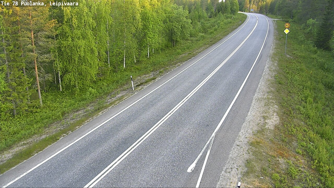 Kelikamerat Kuva Tie 78 Puolanka, Leipivaara, Puolanka, Kainuu