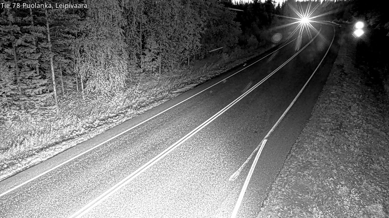 Weather Camera Image Road 78 Puolanka, Leipivaara, Puolanka, Kainuu