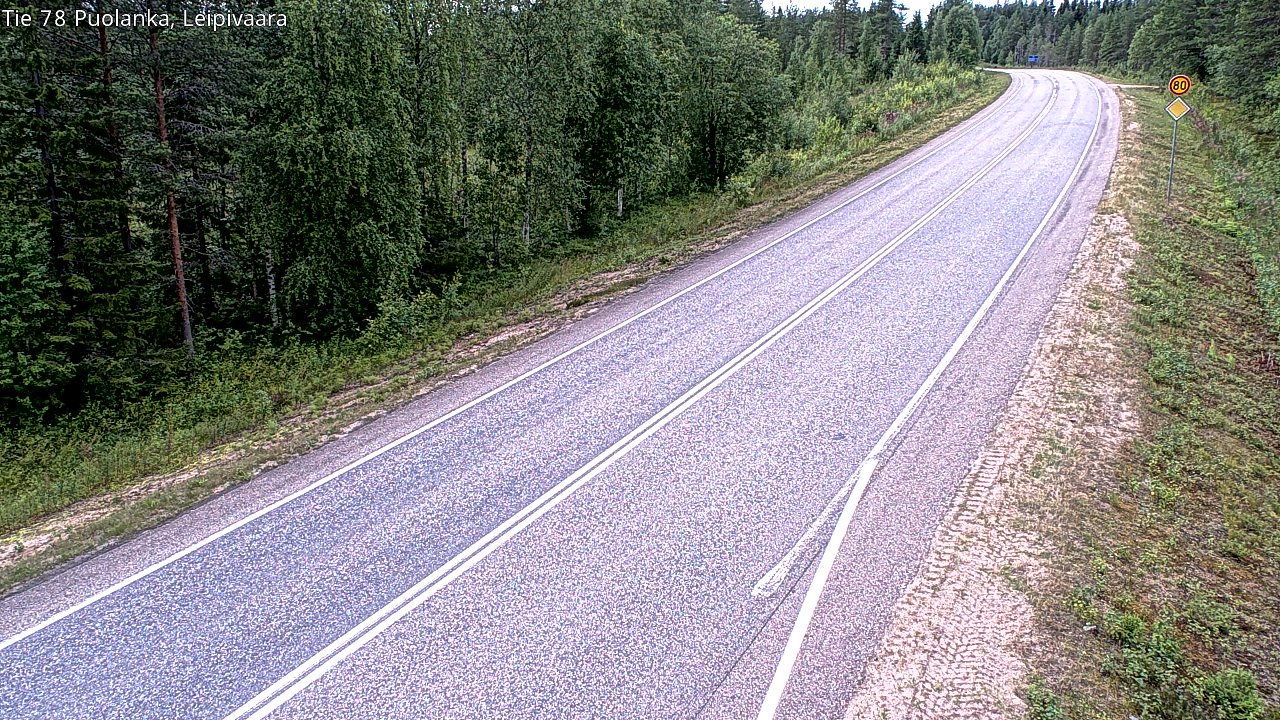 Weather Camera Image Road 78 Puolanka, Leipivaara, Puolanka, Kainuu
