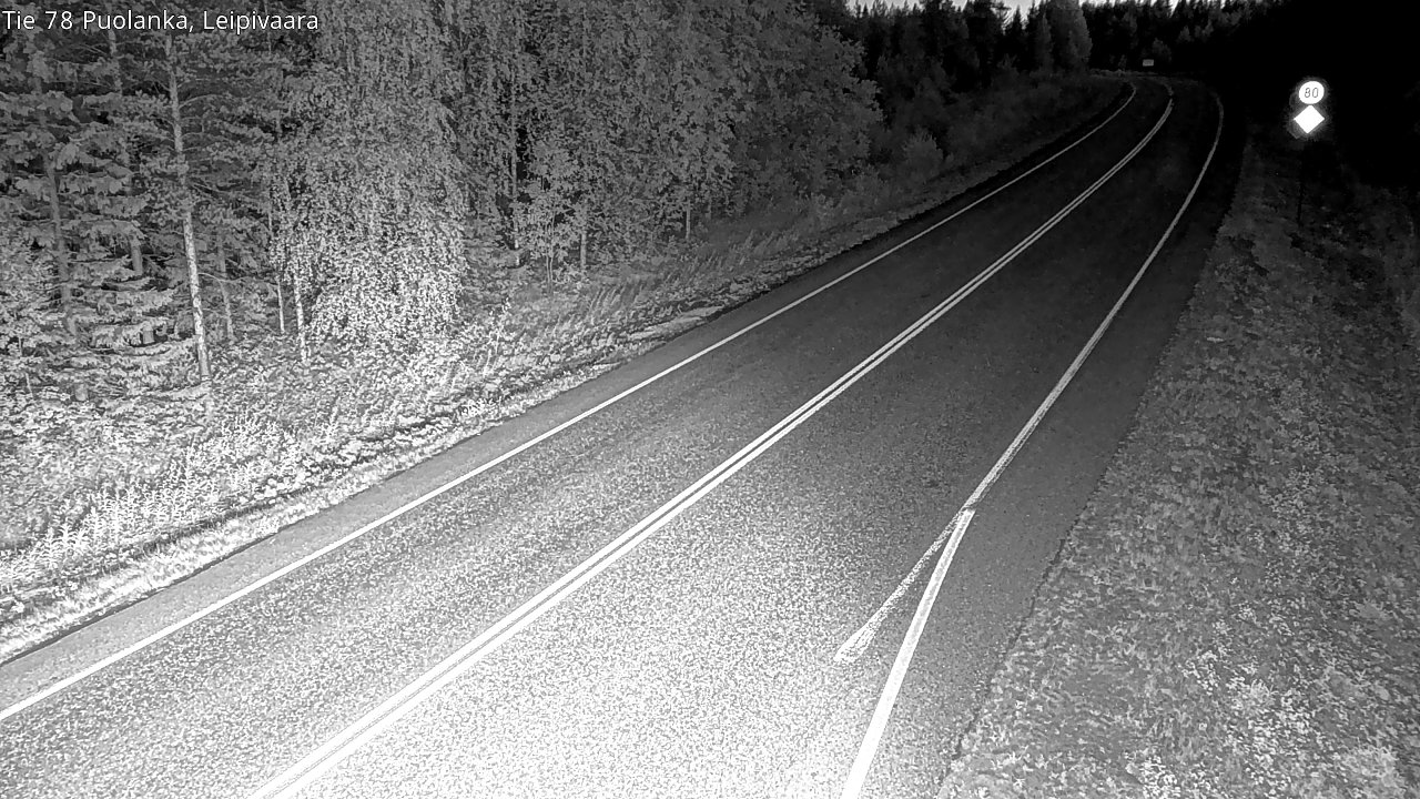 Weather Camera Image Road 78 Puolanka, Leipivaara, Puolanka, Kainuu