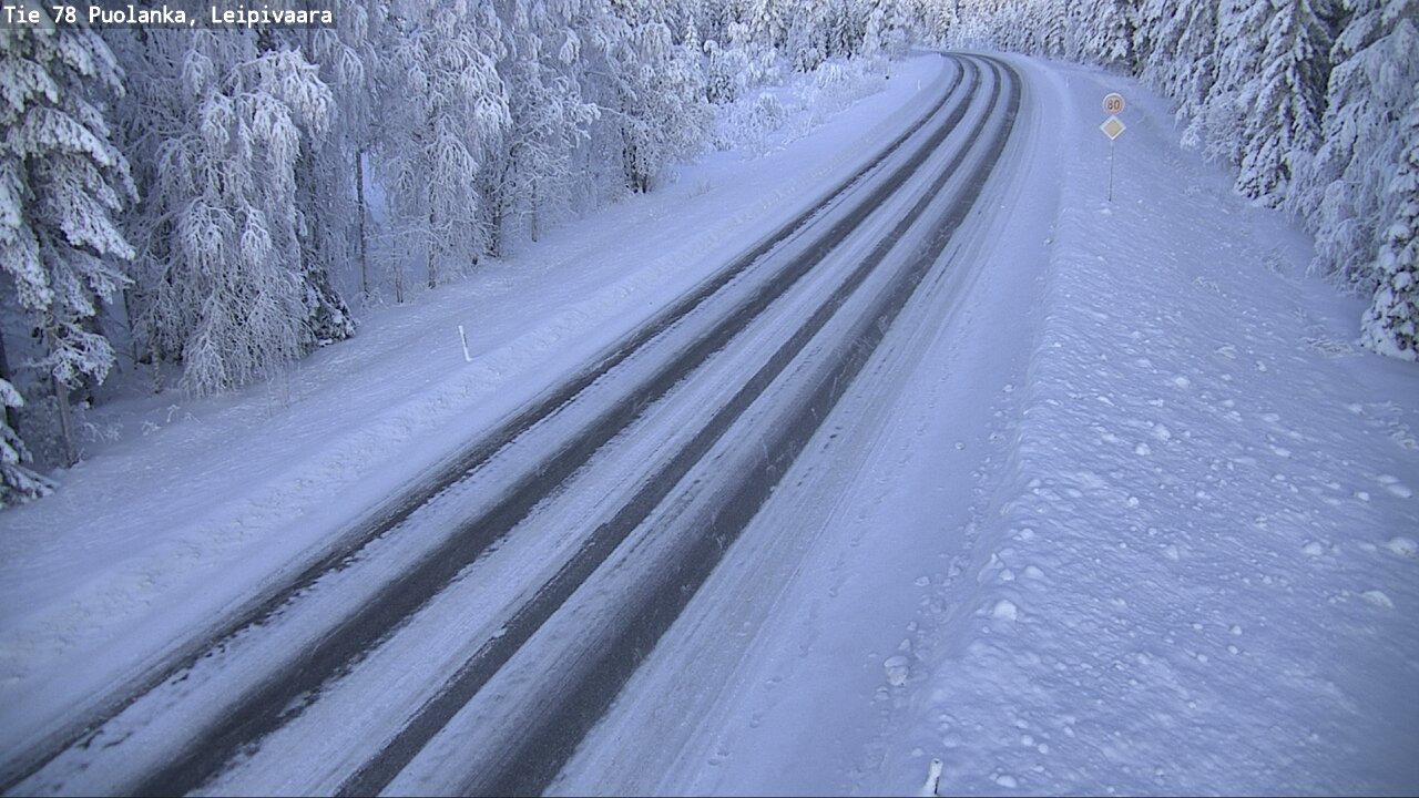 Weather Camera Image Väg 78 Puolango, Leipivaara, Puolanka, Kainuu