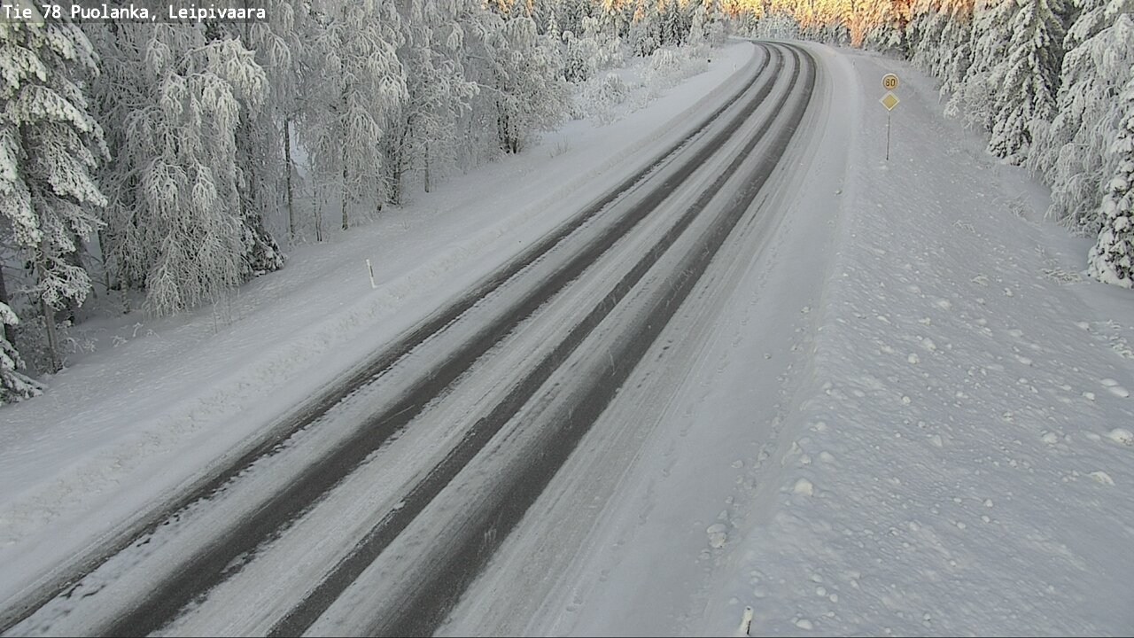 Weather Camera Image Väg 78 Puolango, Leipivaara, Puolanka, Kainuu