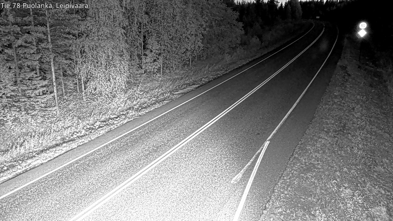 Weather Camera Image Road 78 Puolanka, Leipivaara, Puolanka, Kainuu