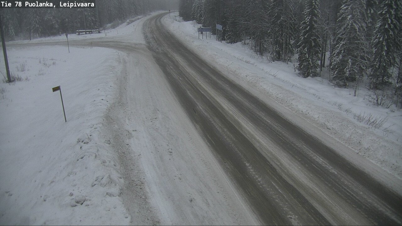 Weather Camera Image Road 78 Puolanka, Leipivaara, Puolanka, Kainuu