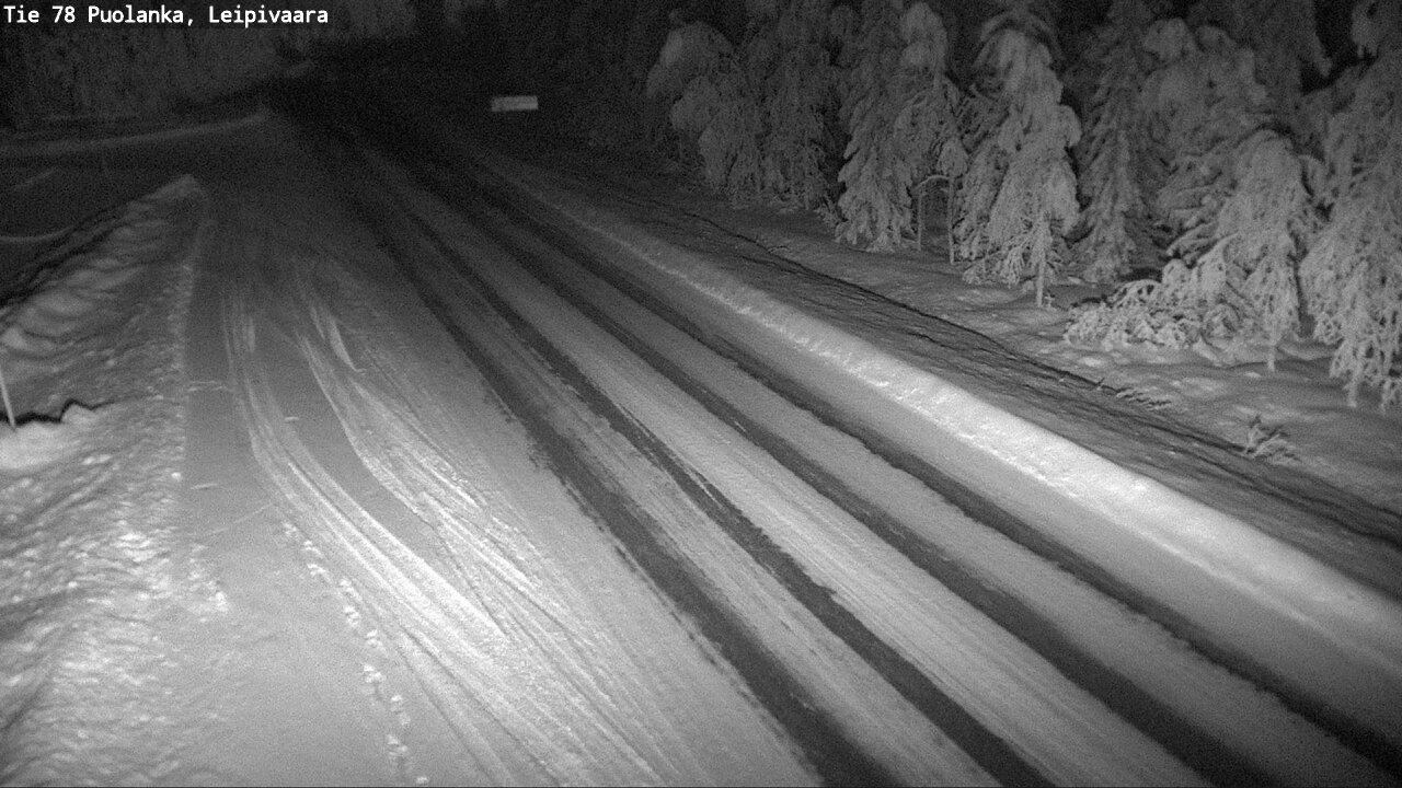 Weather Camera Image Väg 78 Puolango, Leipivaara, Puolanka, Kainuu
