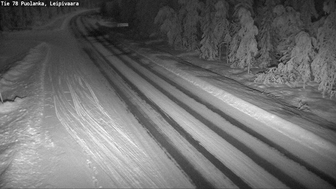 Weather Camera Image Väg 78 Puolango, Leipivaara, Puolanka, Kainuu