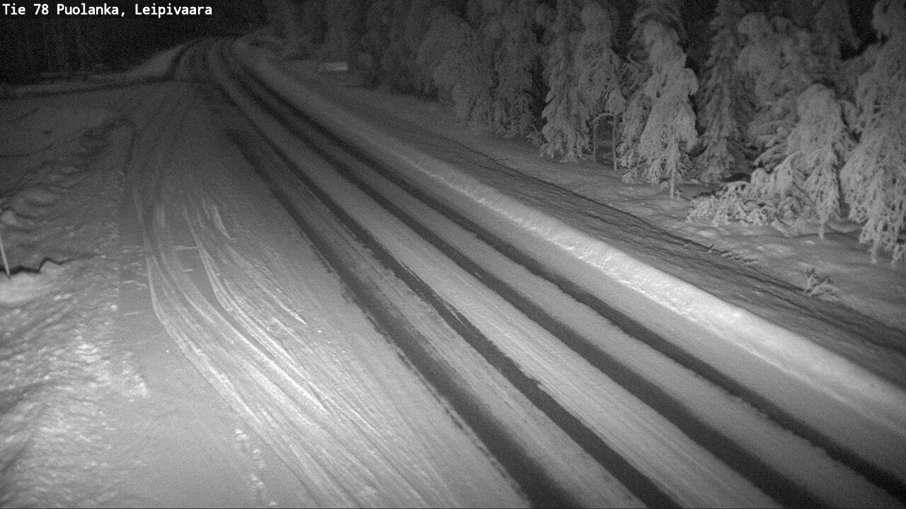 Weather Camera Image Väg 78 Puolango, Leipivaara, Puolanka, Kainuu