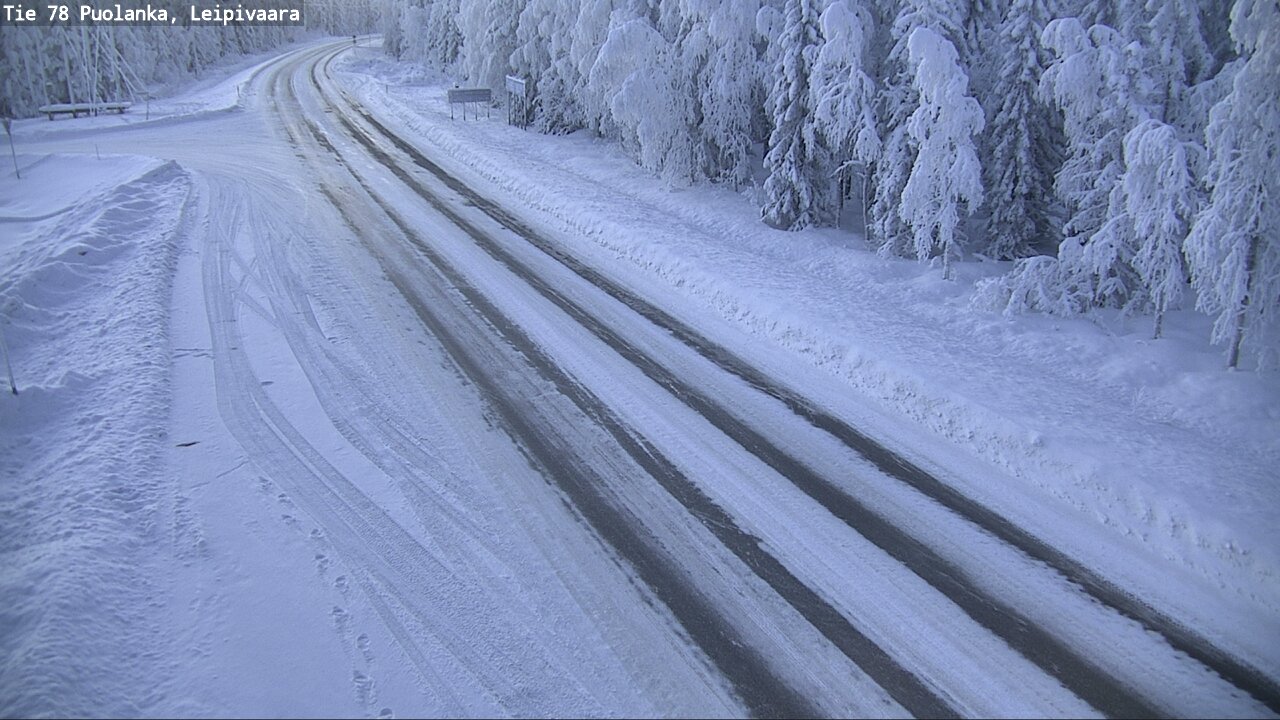 Weather Camera Image Väg 78 Puolango, Leipivaara, Puolanka, Kainuu