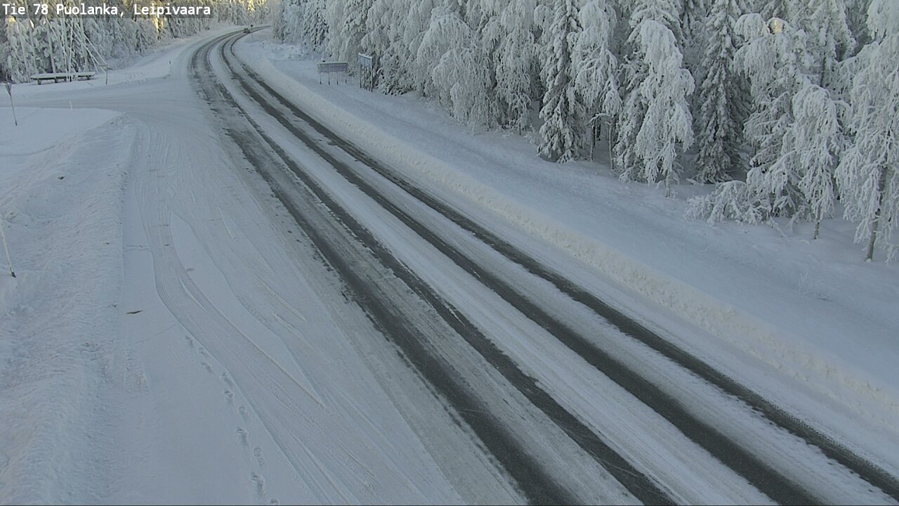 Weather Camera Image Väg 78 Puolango, Leipivaara, Puolanka, Kainuu