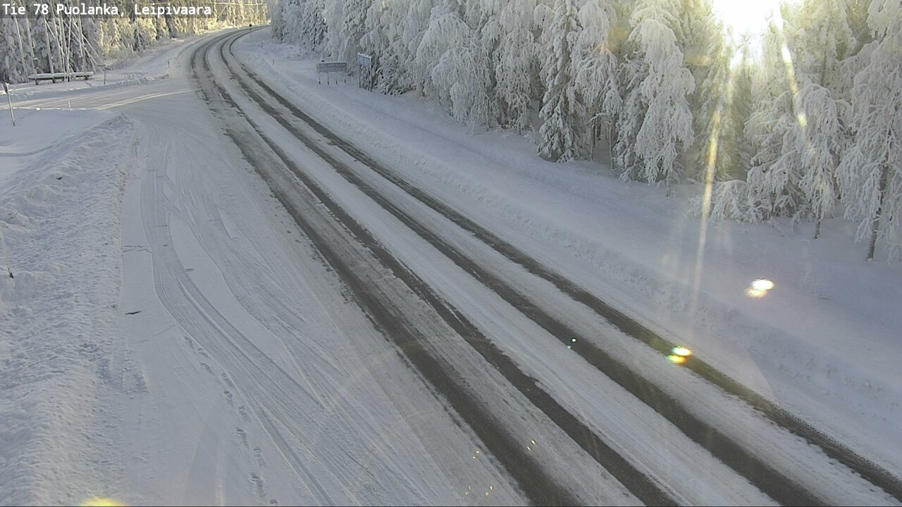 Weather Camera Image Väg 78 Puolango, Leipivaara, Puolanka, Kainuu