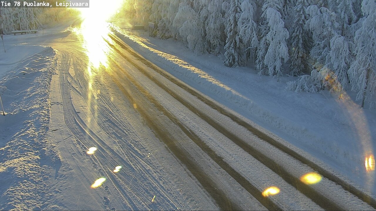 Weather Camera Image Väg 78 Puolango, Leipivaara, Puolanka, Kainuu