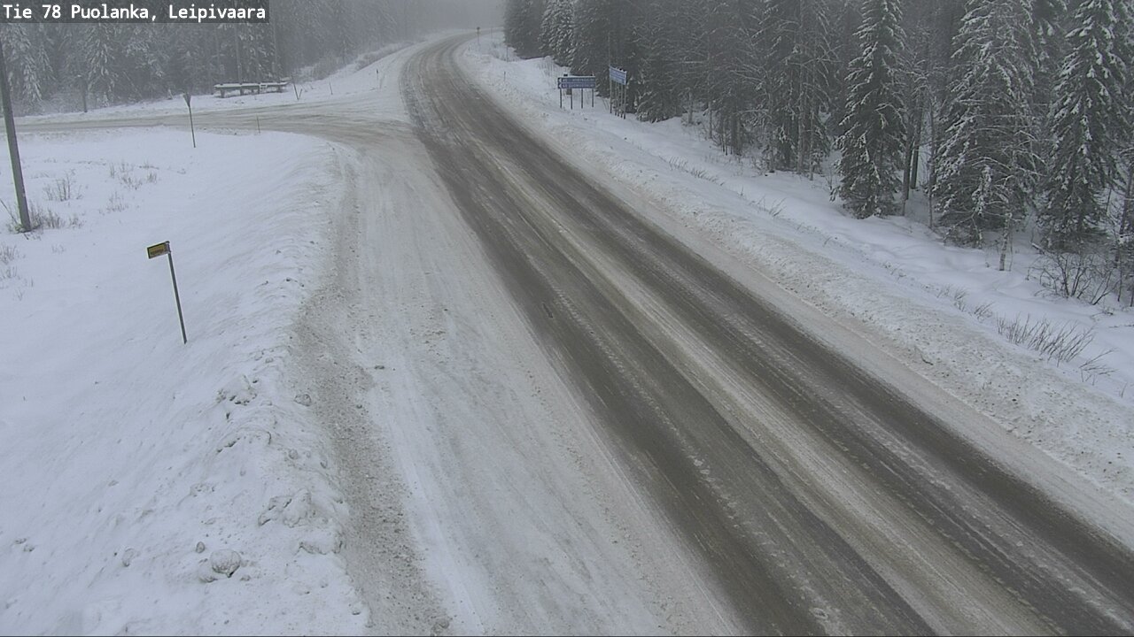 Weather Camera Image Road 78 Puolanka, Leipivaara, Puolanka, Kainuu