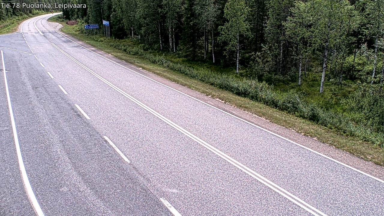 Weather Camera Image Road 78 Puolanka, Leipivaara, Puolanka, Kainuu