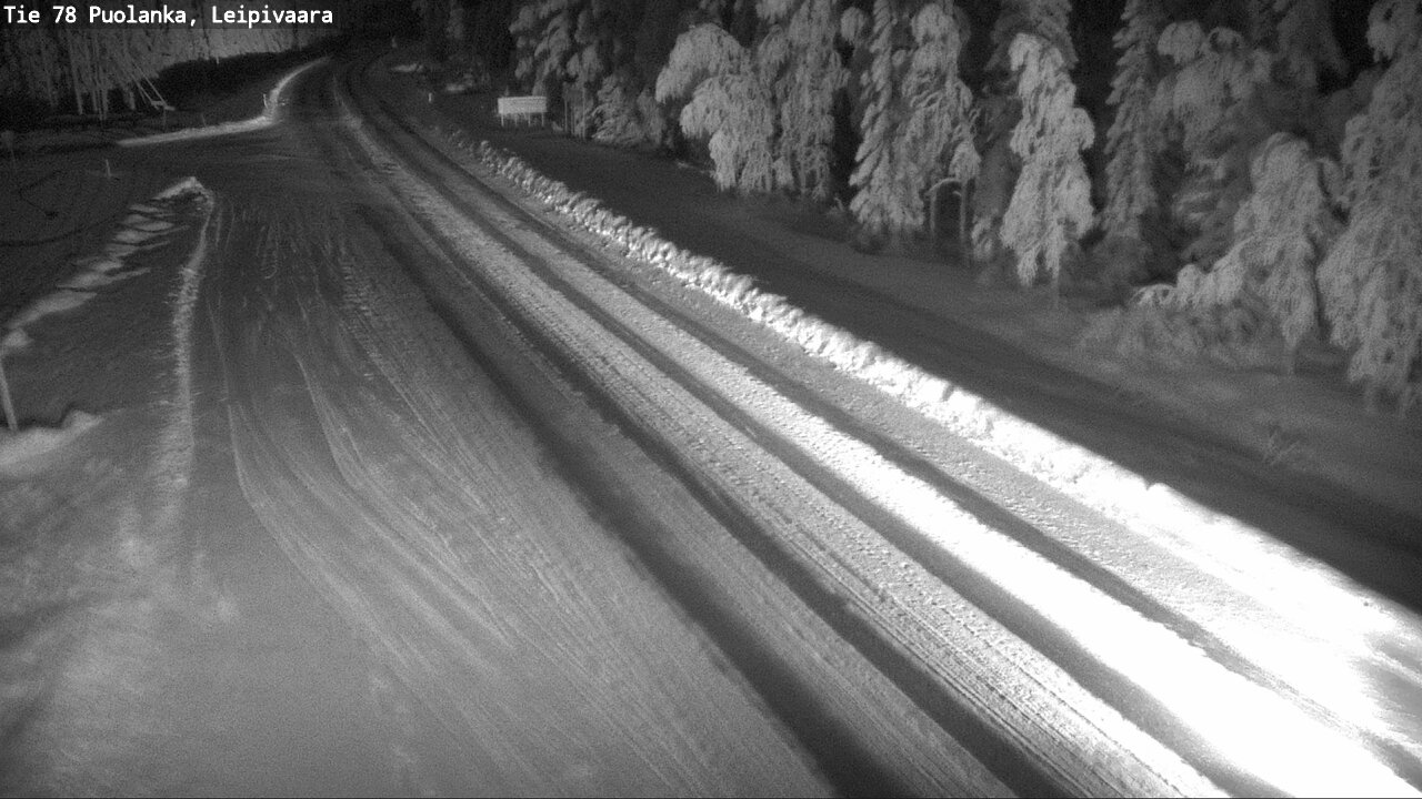 Weather Camera Image Väg 78 Puolango, Leipivaara, Puolanka, Kainuu
